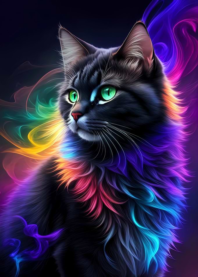 Mystical Black Cat