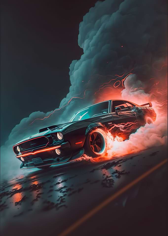Trending Retro Racing Car