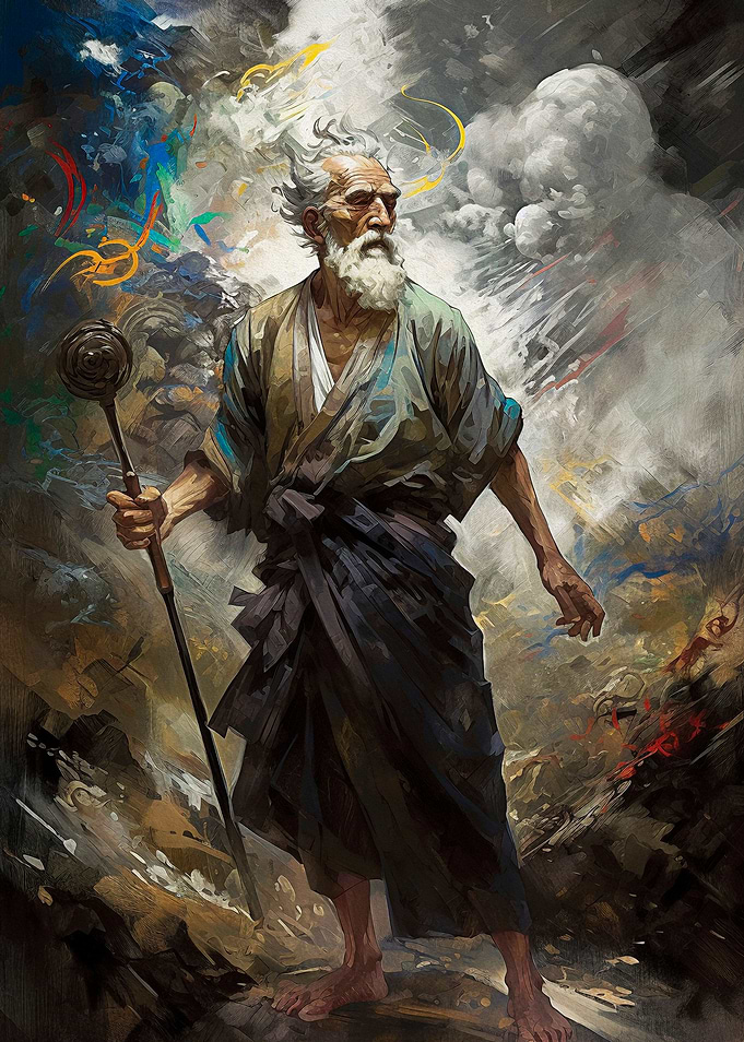 Norse God With White Beard