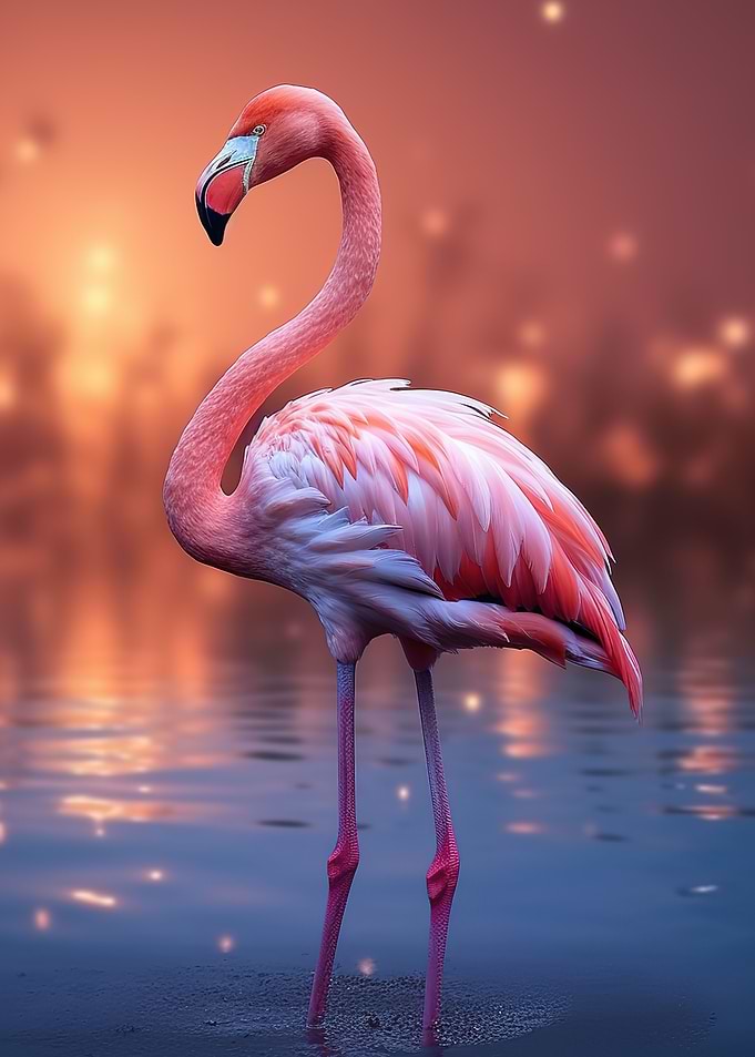 Beautiful Pink Flamingo