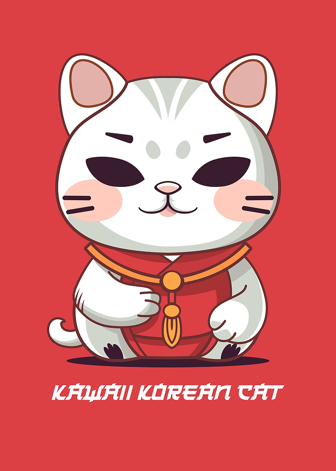 Kawaii Korean Cat