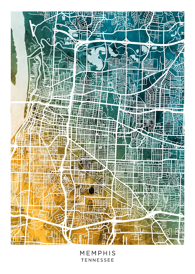 Memphis Tennessee Map