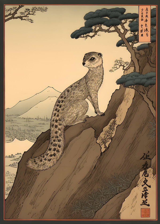 Meerkat Ukiyo e