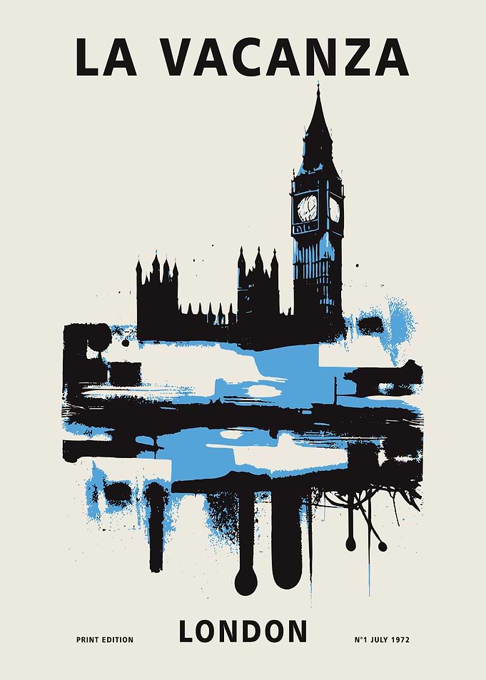 London England Travel Art