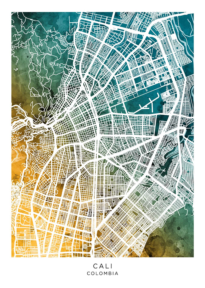 Cali Colombia Map