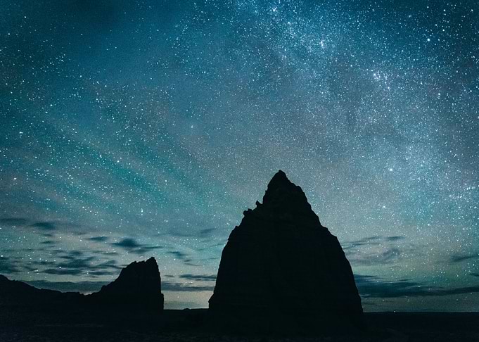 Glitters in the sky