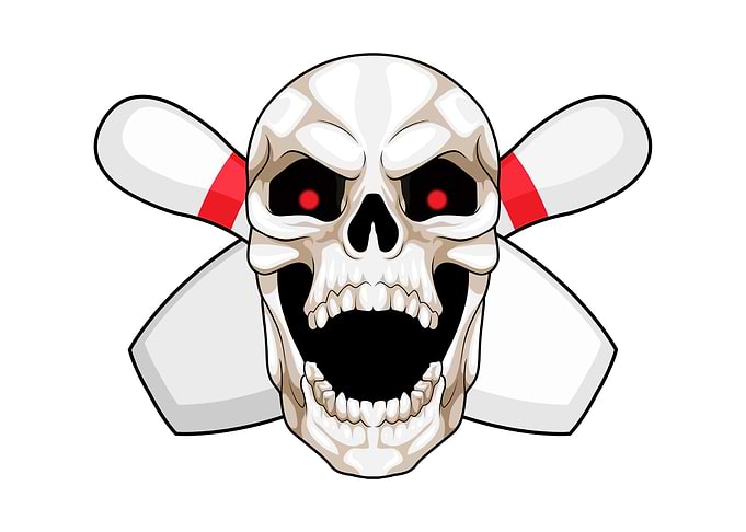 Skull Bowling Bowling ball