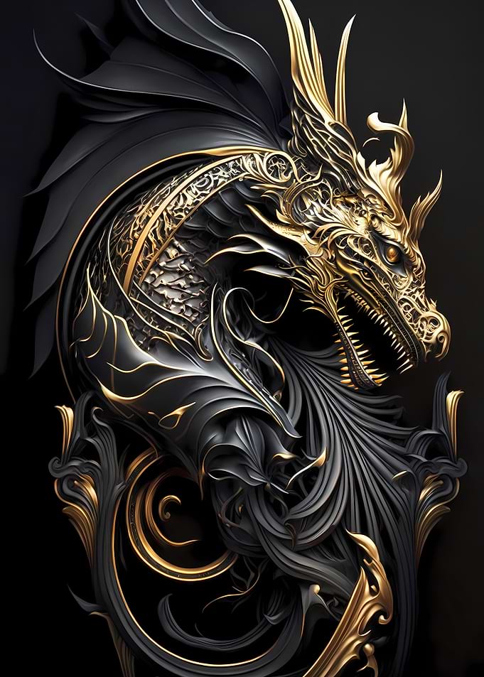 Mighty Golden Dragon God