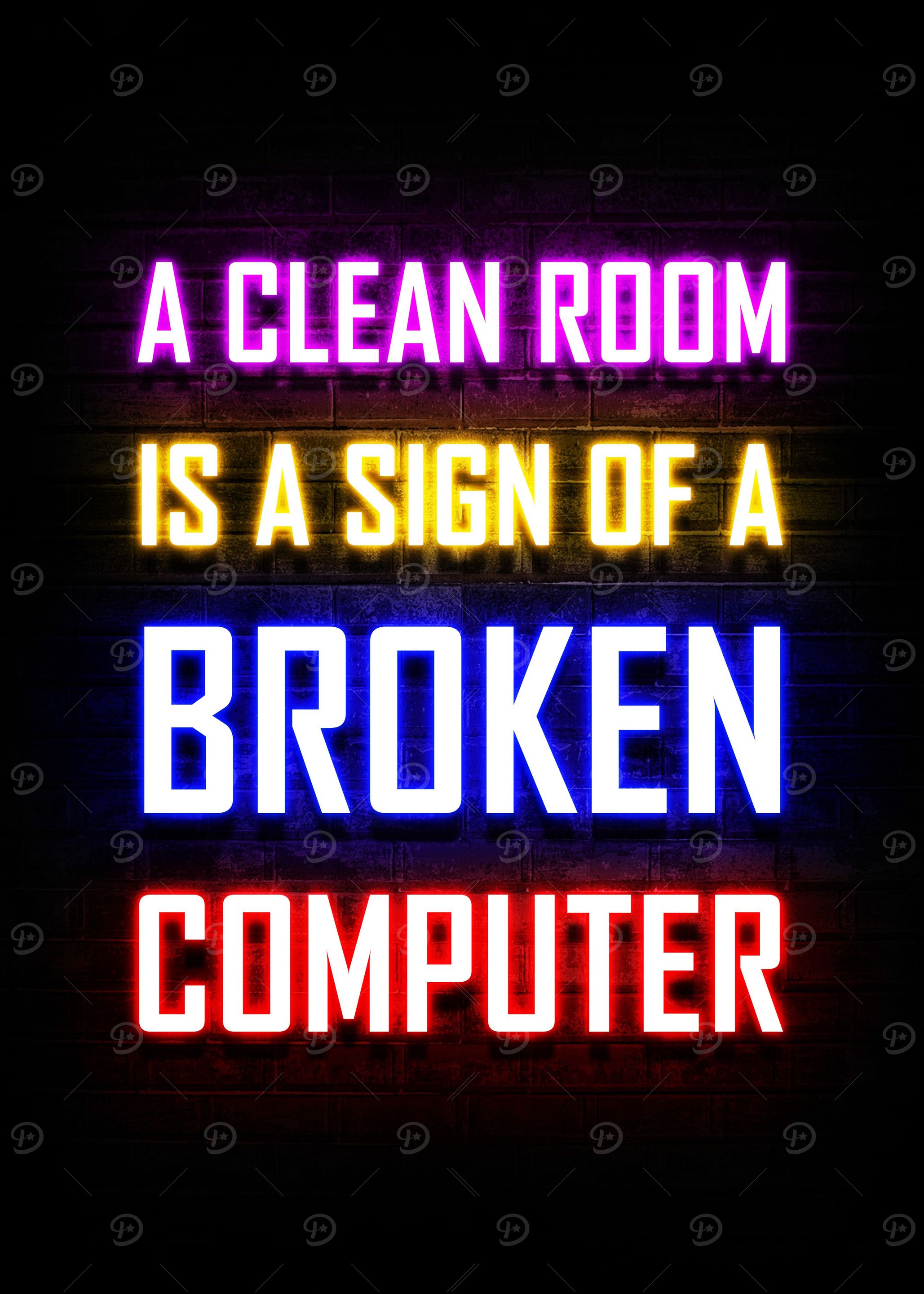 Clean Room Gaming Neon