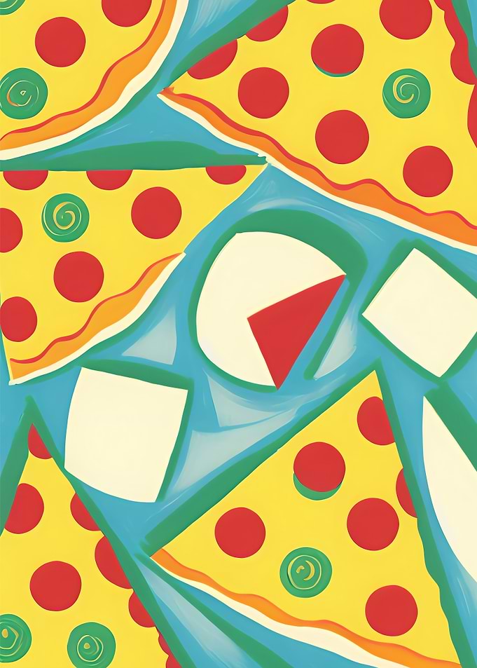 Minimalist Pizza Artwork