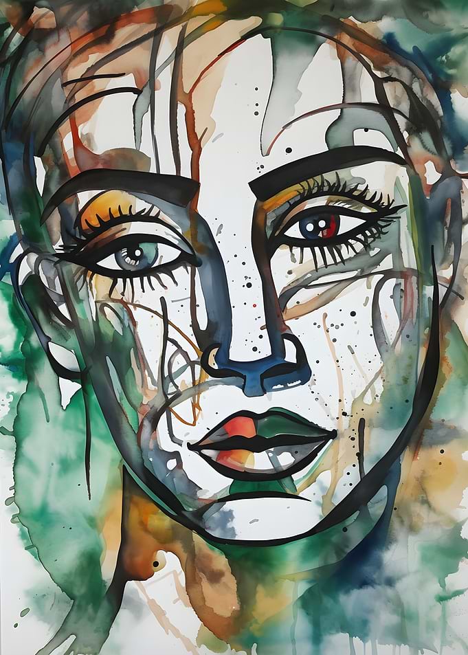 Abstract Art Face