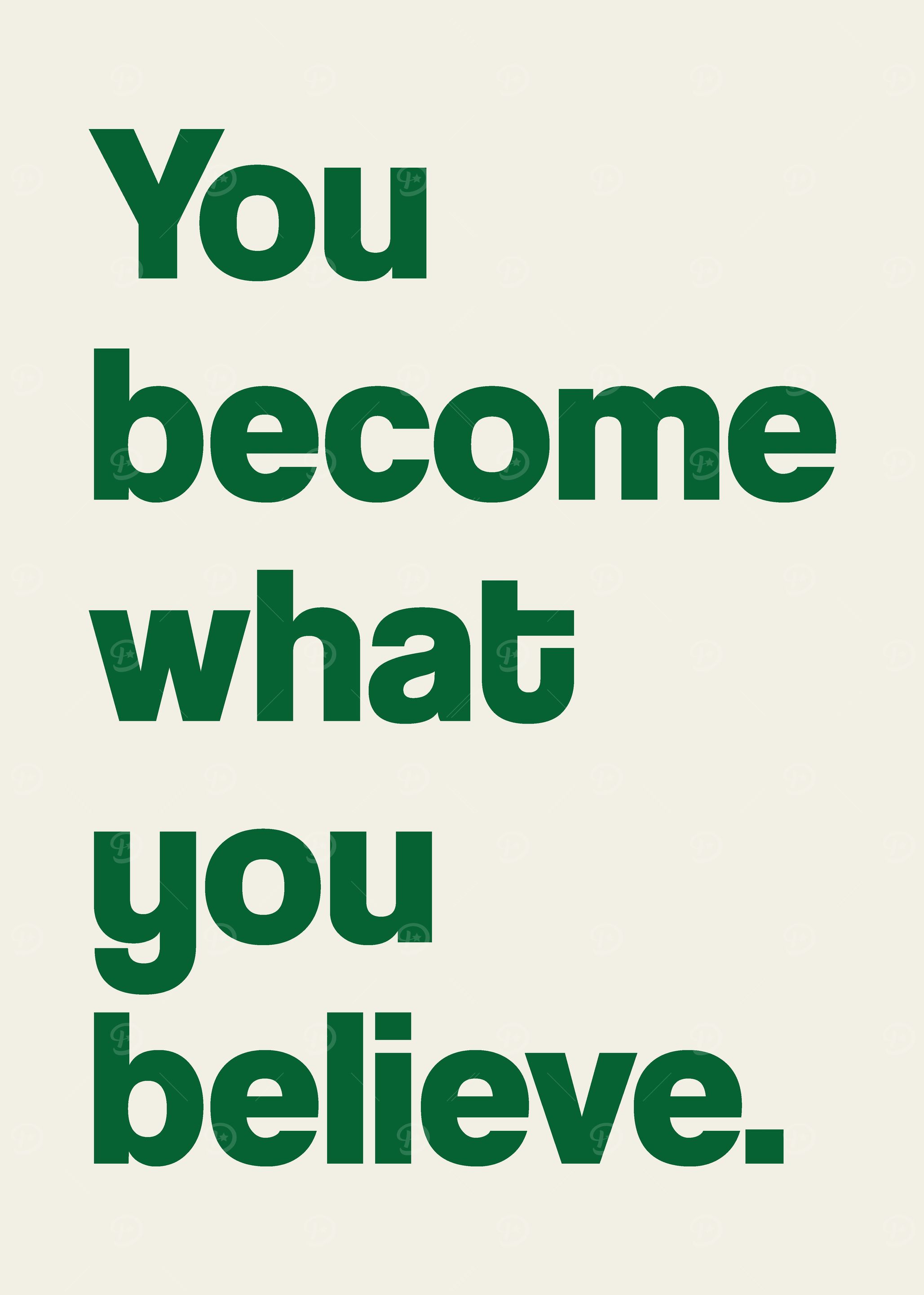 Power of believe quote
