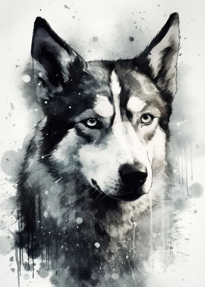Siberian Husky Dog Charm