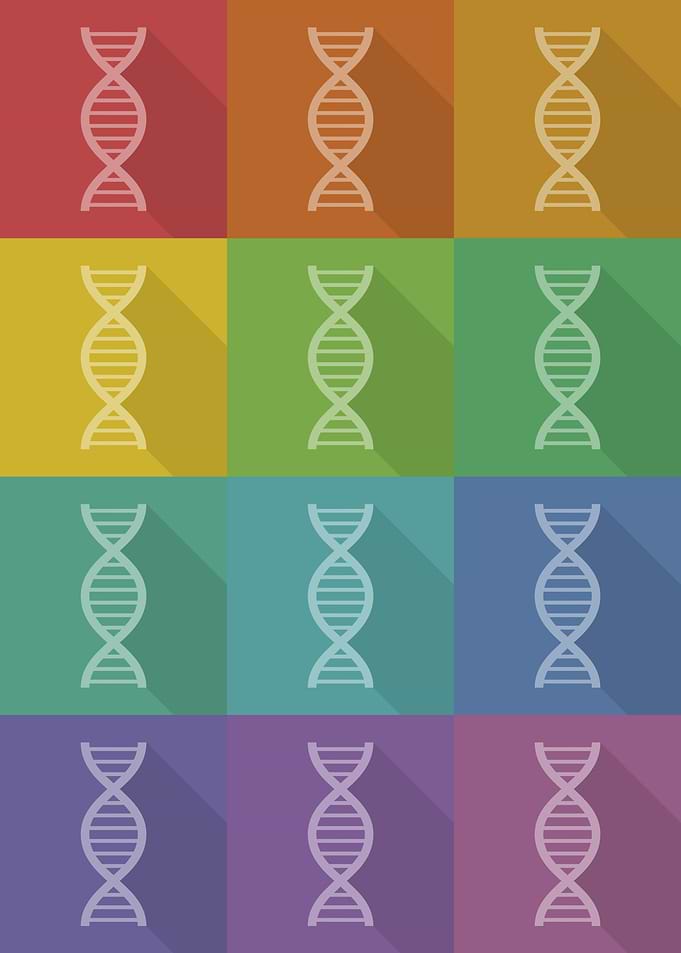 DNA Science Icons Pop Art
