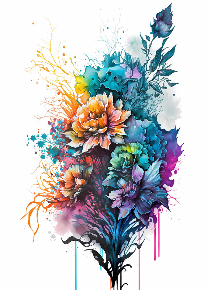 Bouquet Watercolor Art