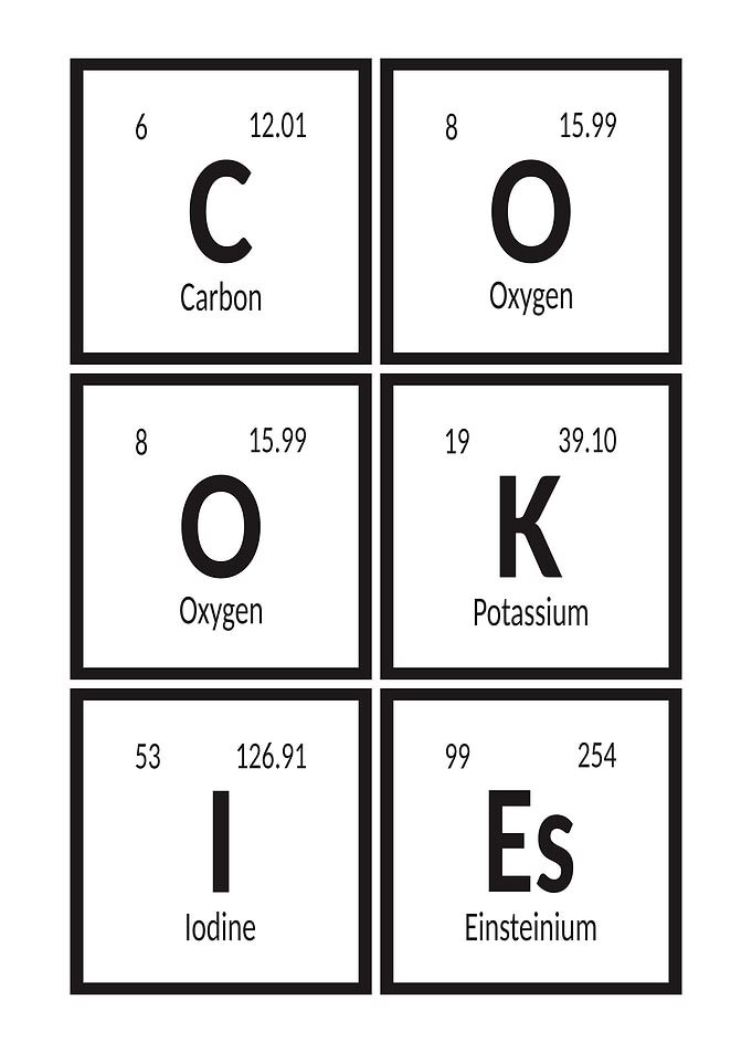Cookies Table of Elements