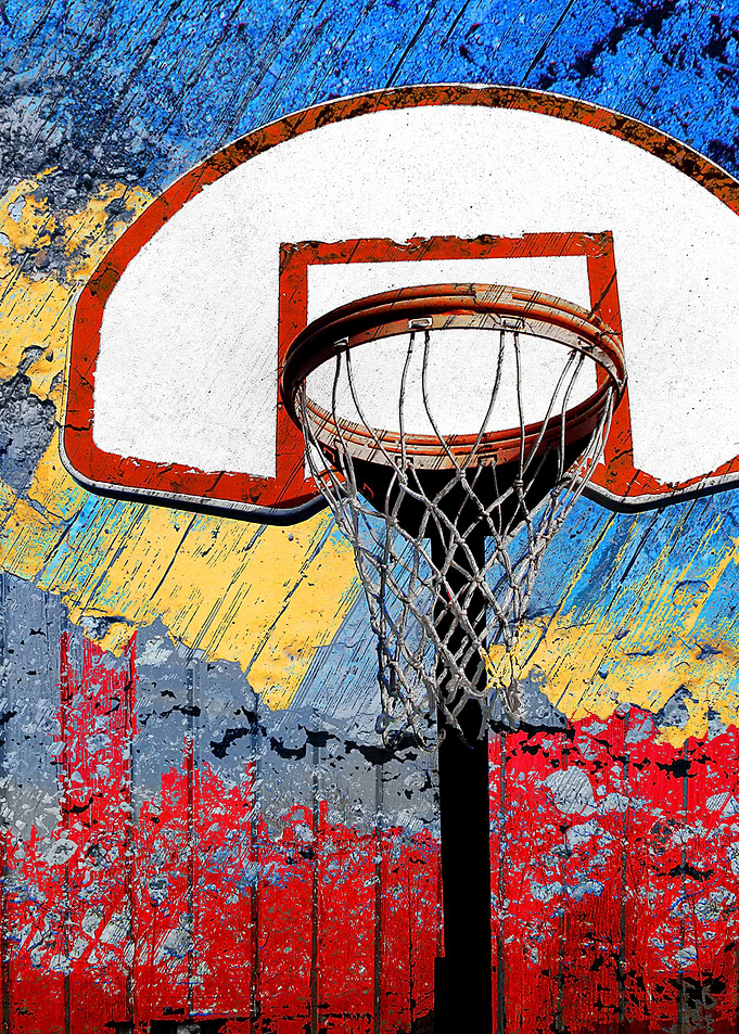Basketball art print S213