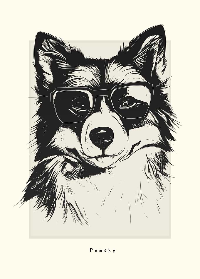 Pomsky IIllustration
