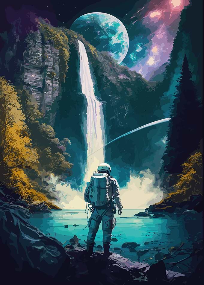 Space Landscape Galaxy