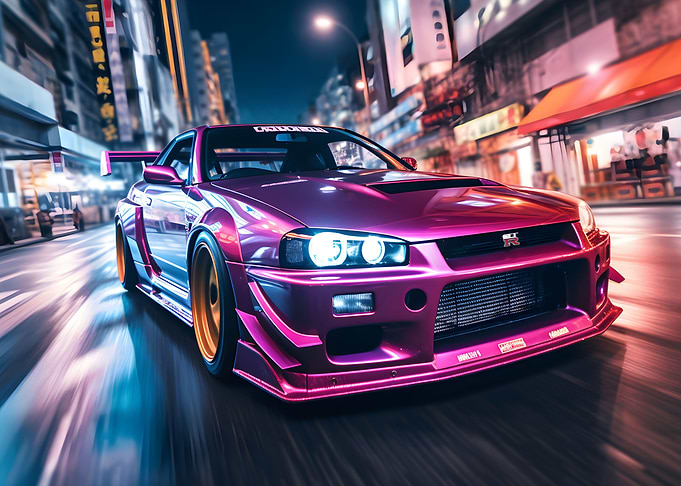 NISSAN GTR R34 Tokyo Drift