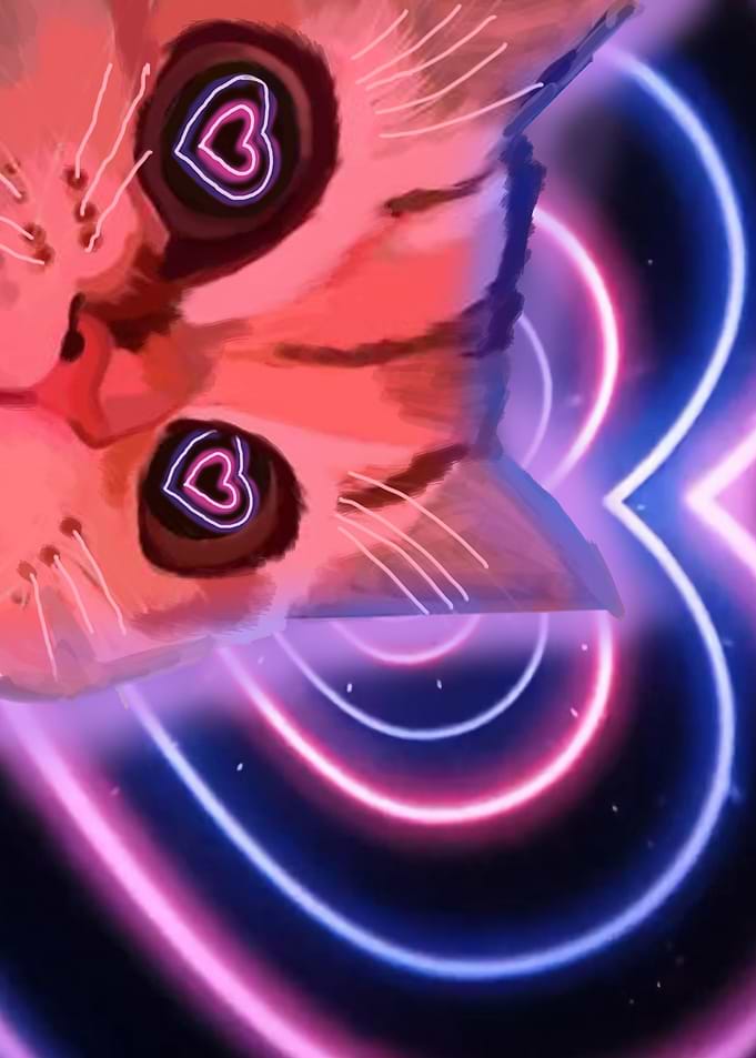 gaming cat poster