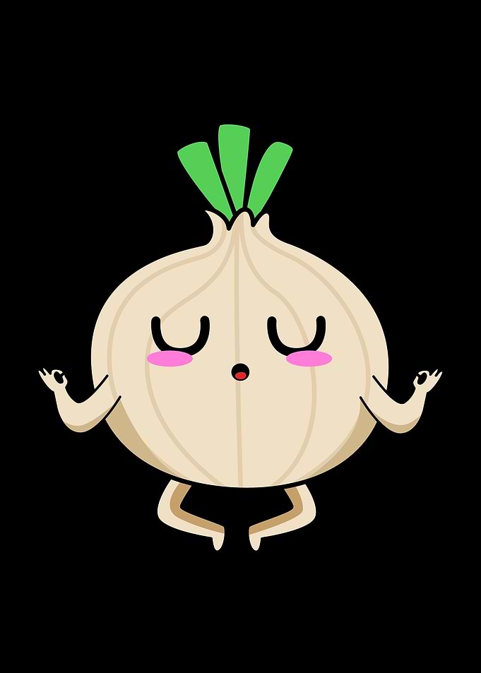 Onion Doing Yoga