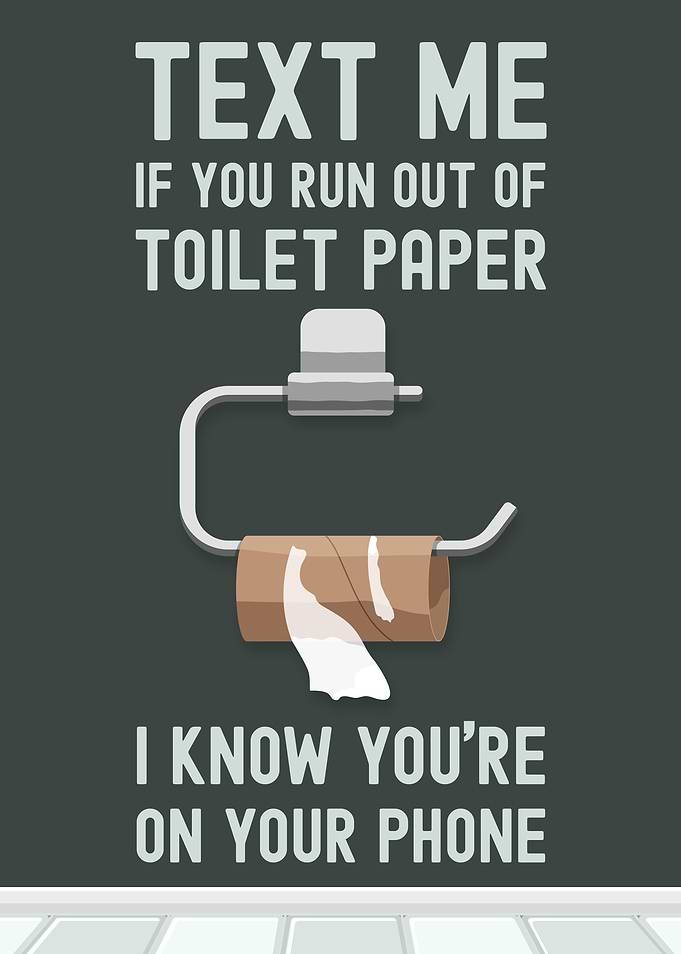 Funny Toilet Paper Text Me
