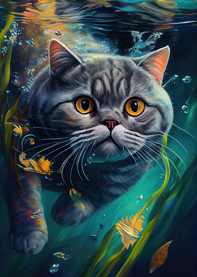 Underwater Cat 4
