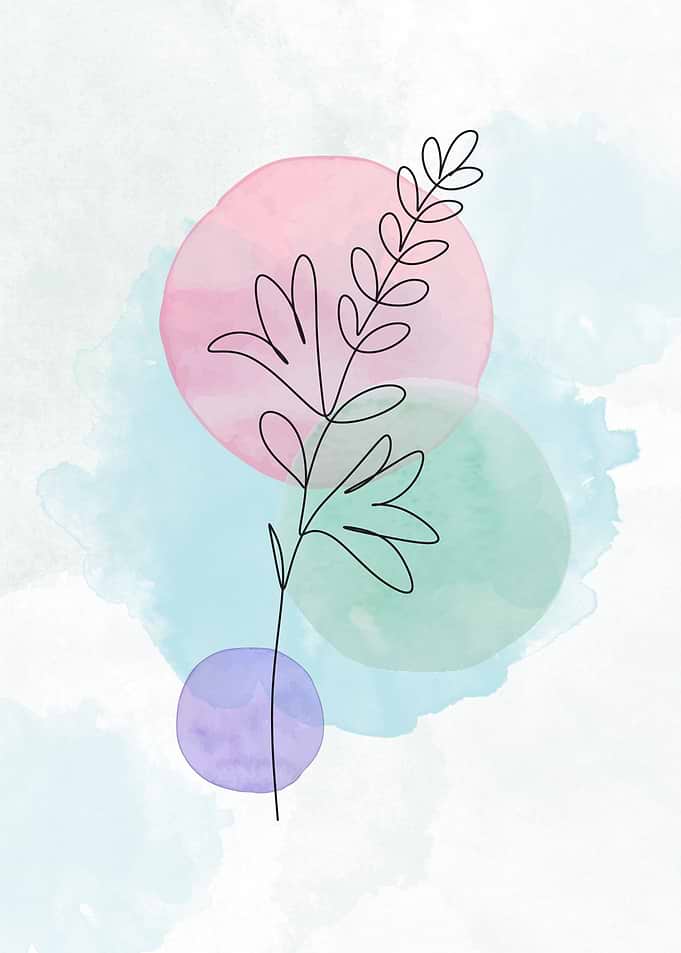 Abstract Minimalist Leaves