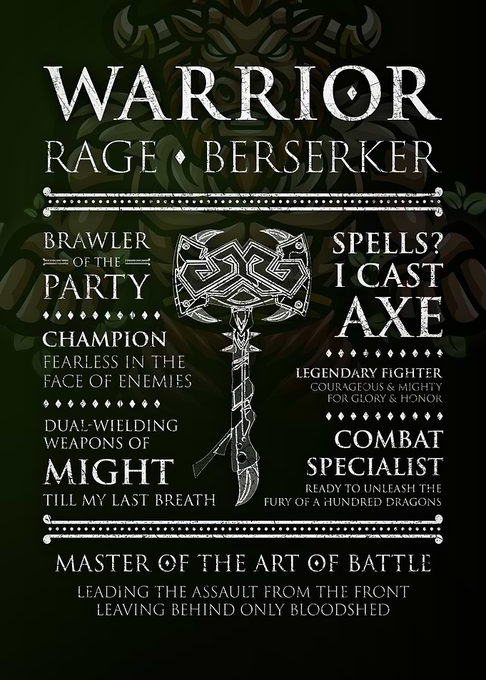 Game Class Warrior Player