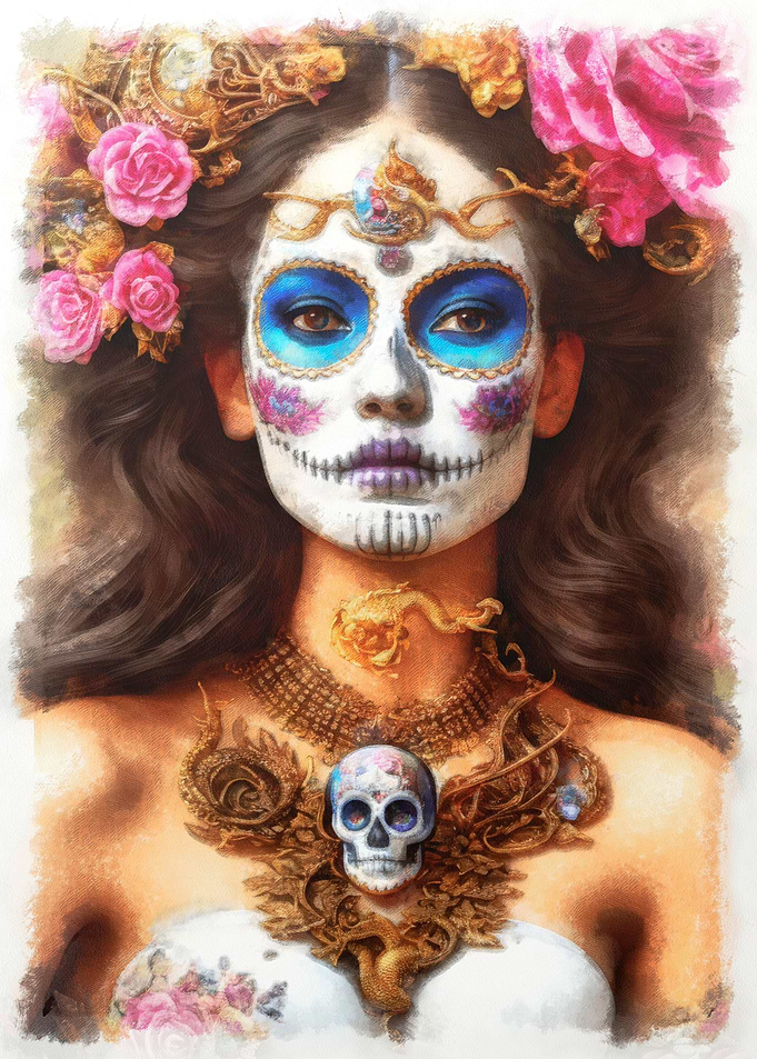 La Catrina digital art