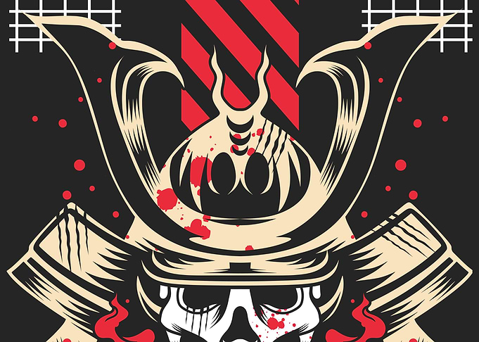 Skull Samurai Peeking
