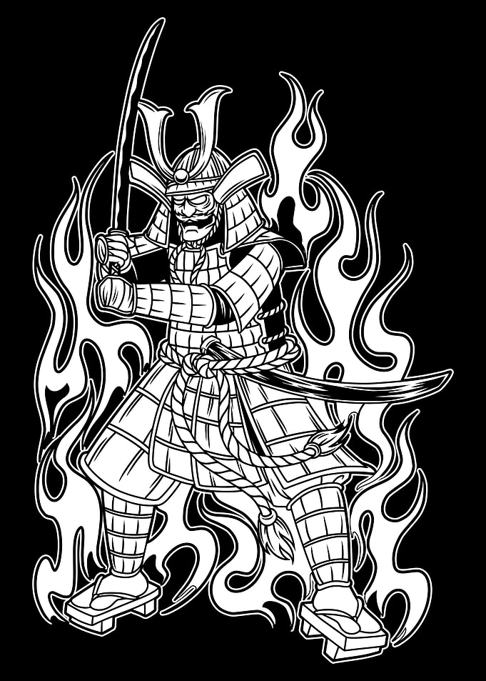 Hachiman Mythology BnW
