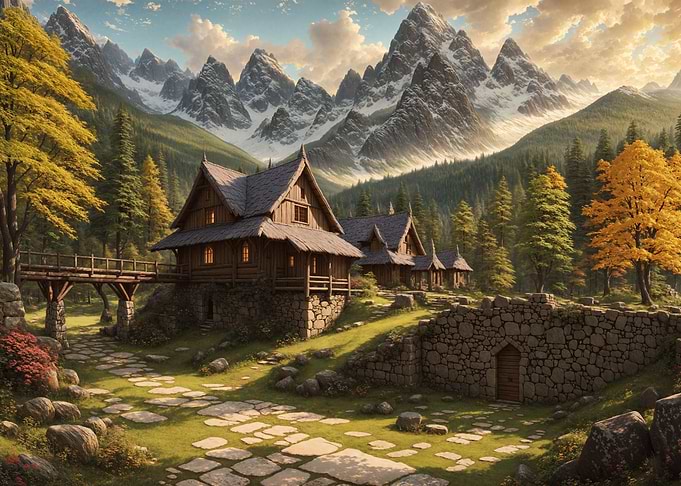 Cozy Cabin in a Forest