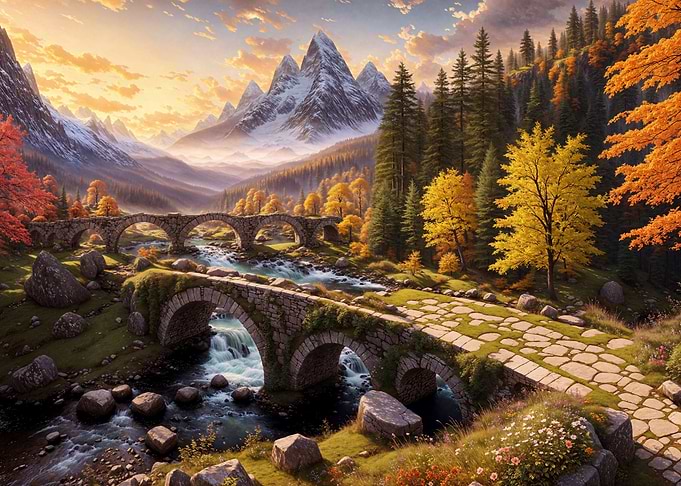 Medieval Bridge Ruins