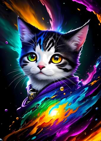 Fantasy Galaxy Kitten