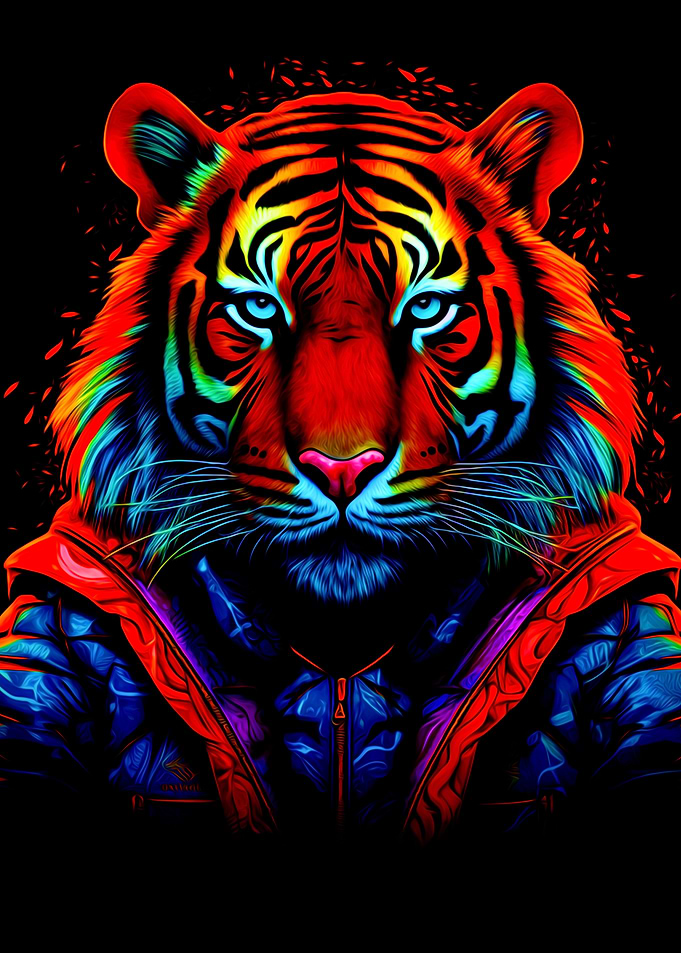 Colorful Tiger