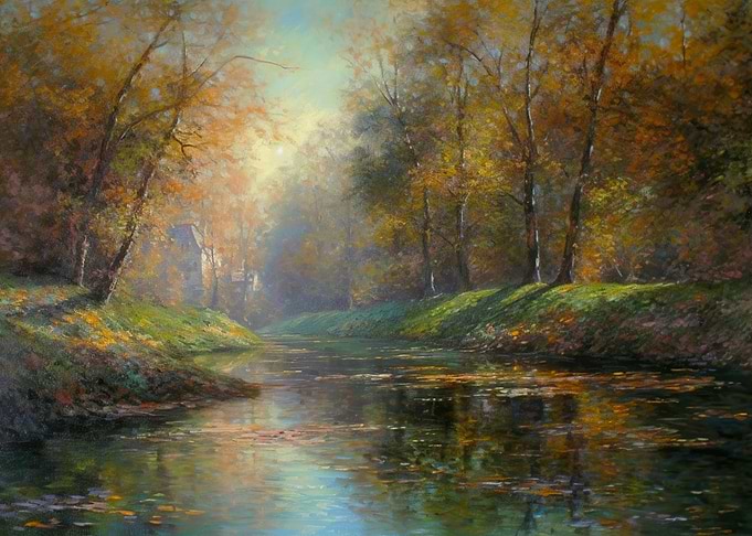 River Oil Painting