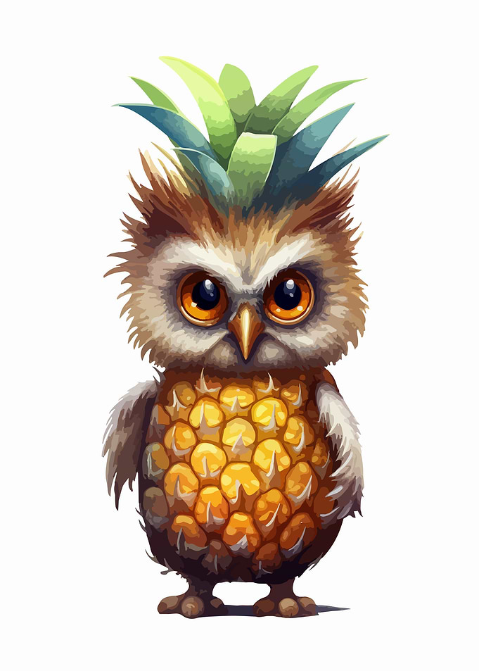 Pineapple Owl Portrait