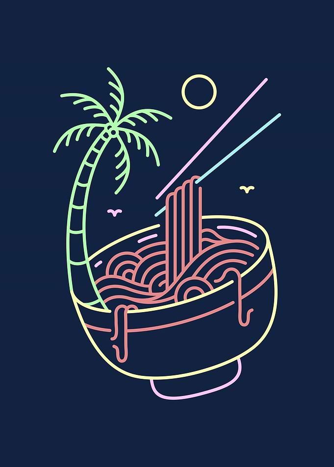 Sea of Ramen Noodles
