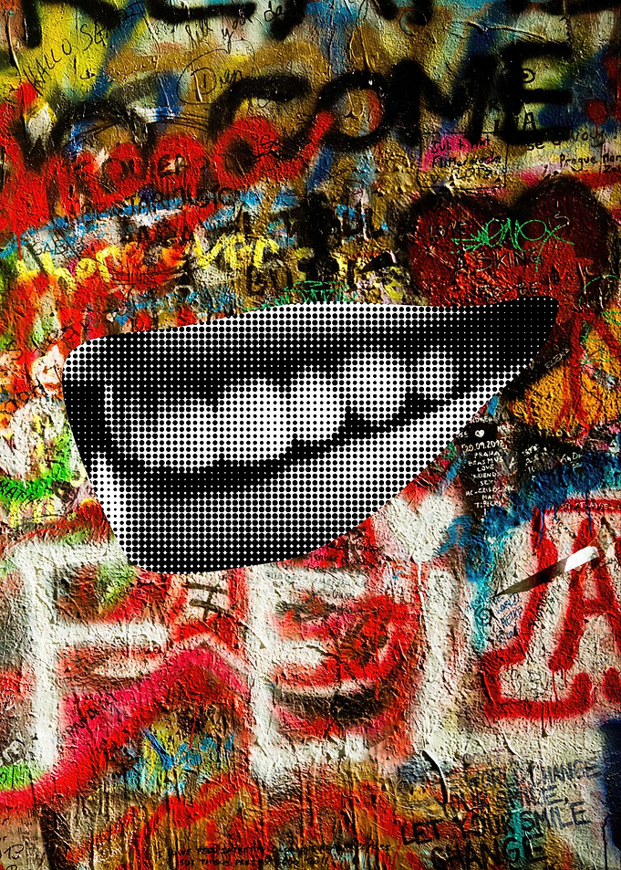 Mouth Graffiti Art Colors