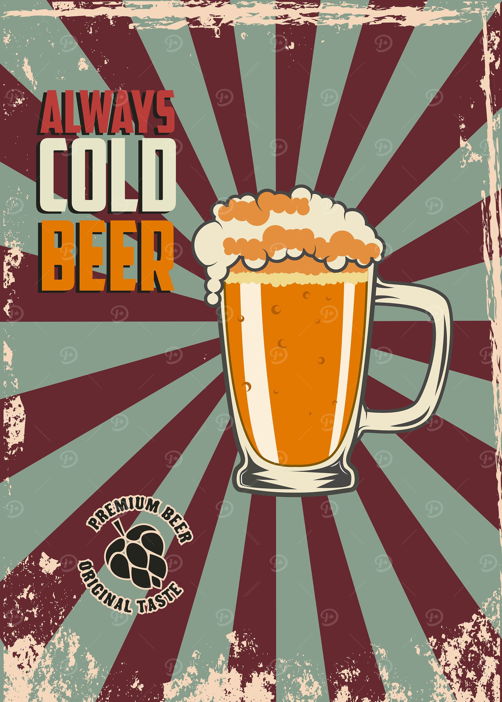 Always cold beer Vintage