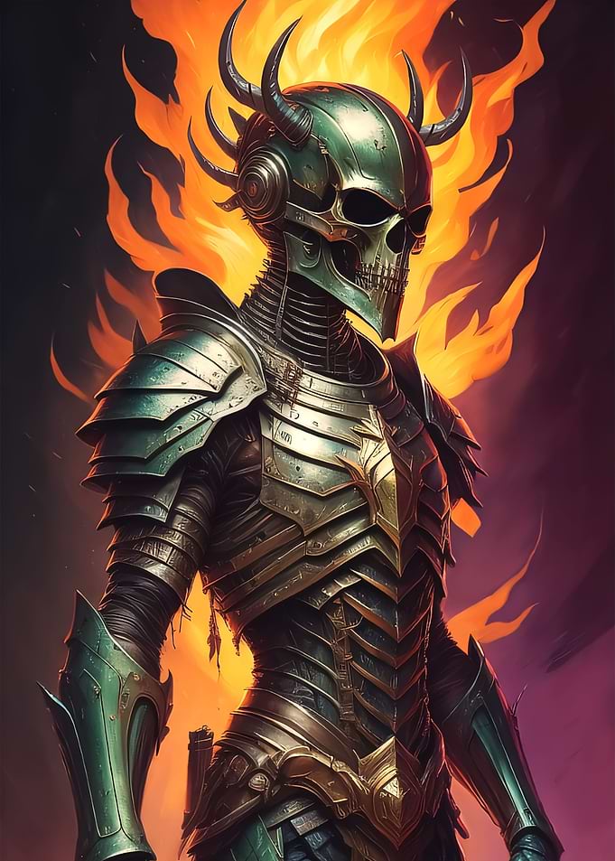 demonic skeleton warrior