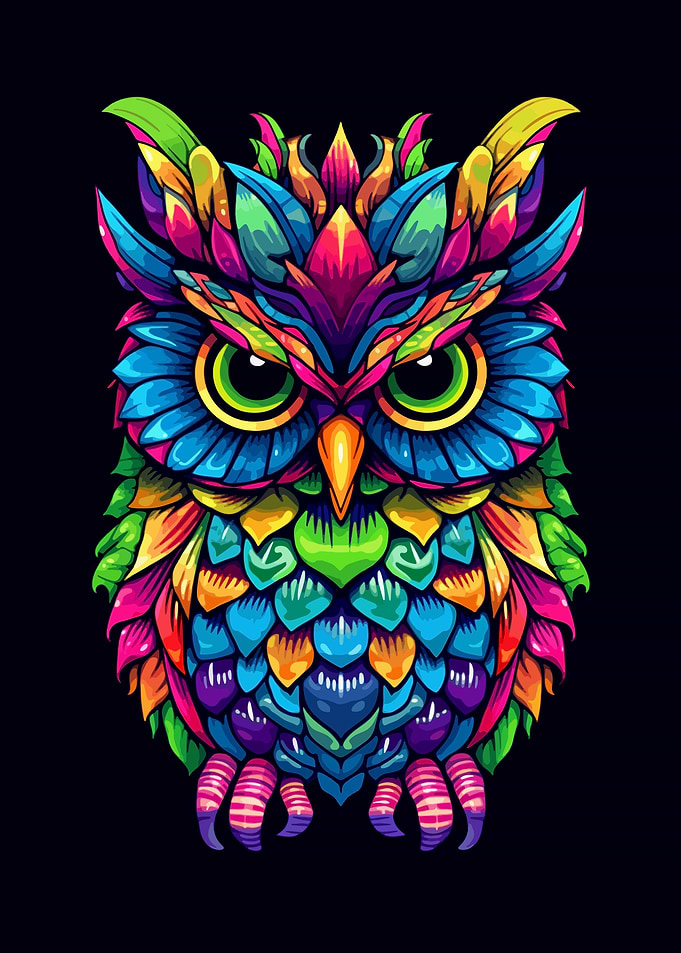 Pineapple Owl Portrait
