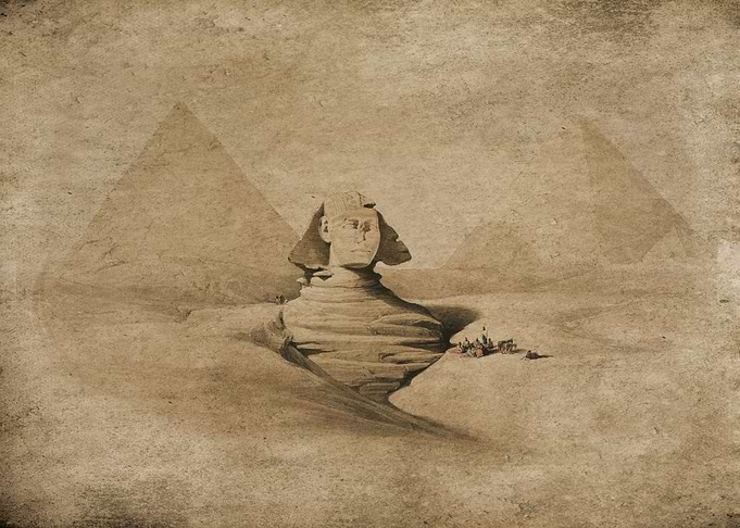 The Great Sphinx Pyramids
