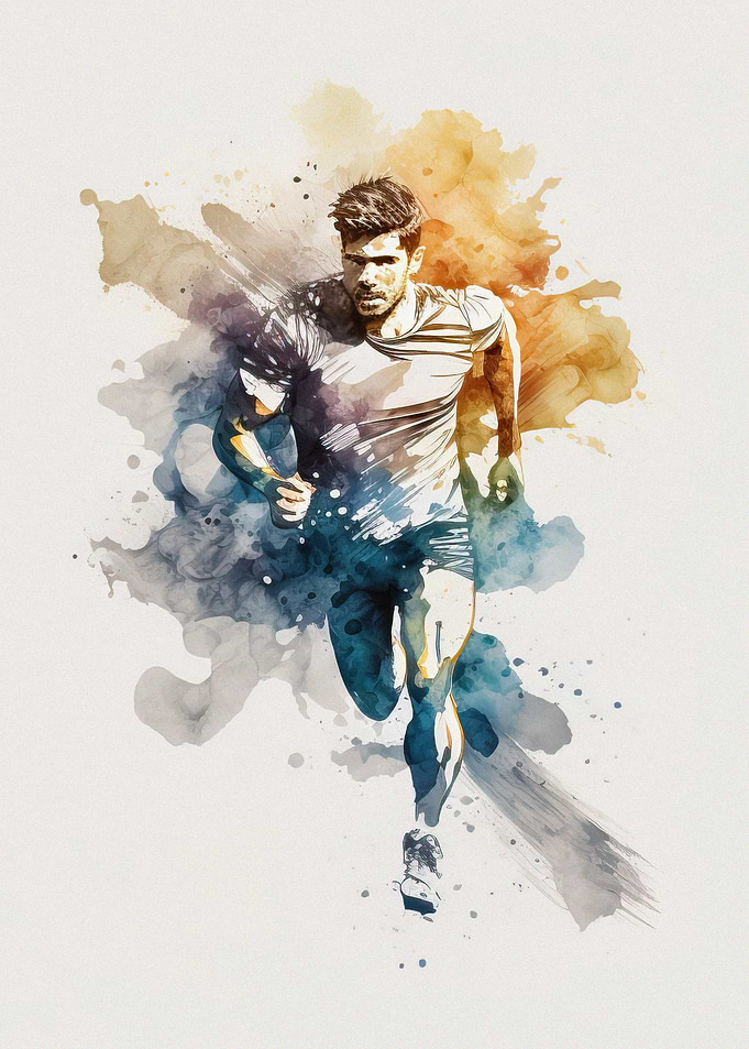 Sports art baseball