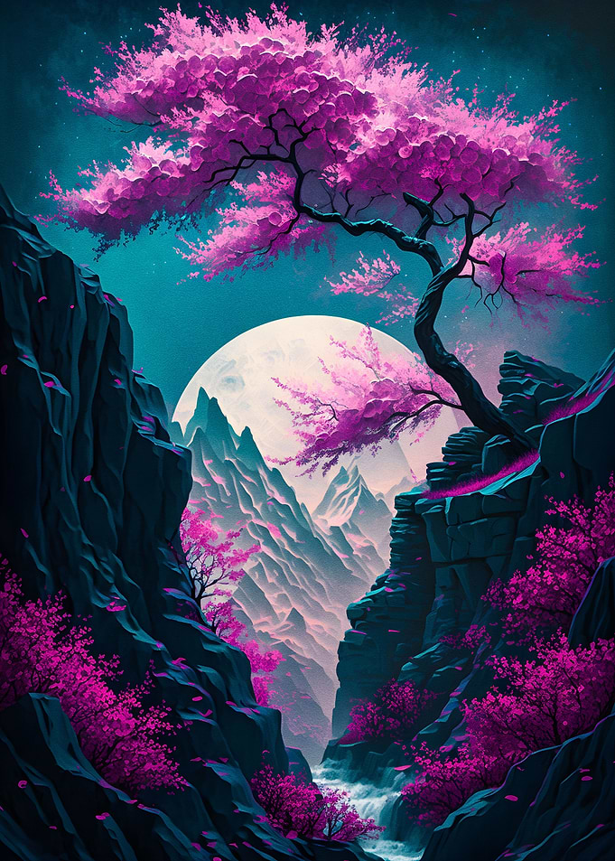 Magic neon tree