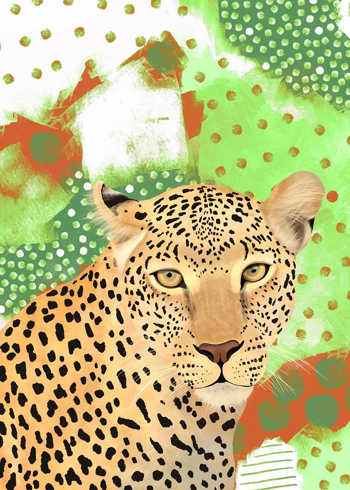 Colorful Leopard