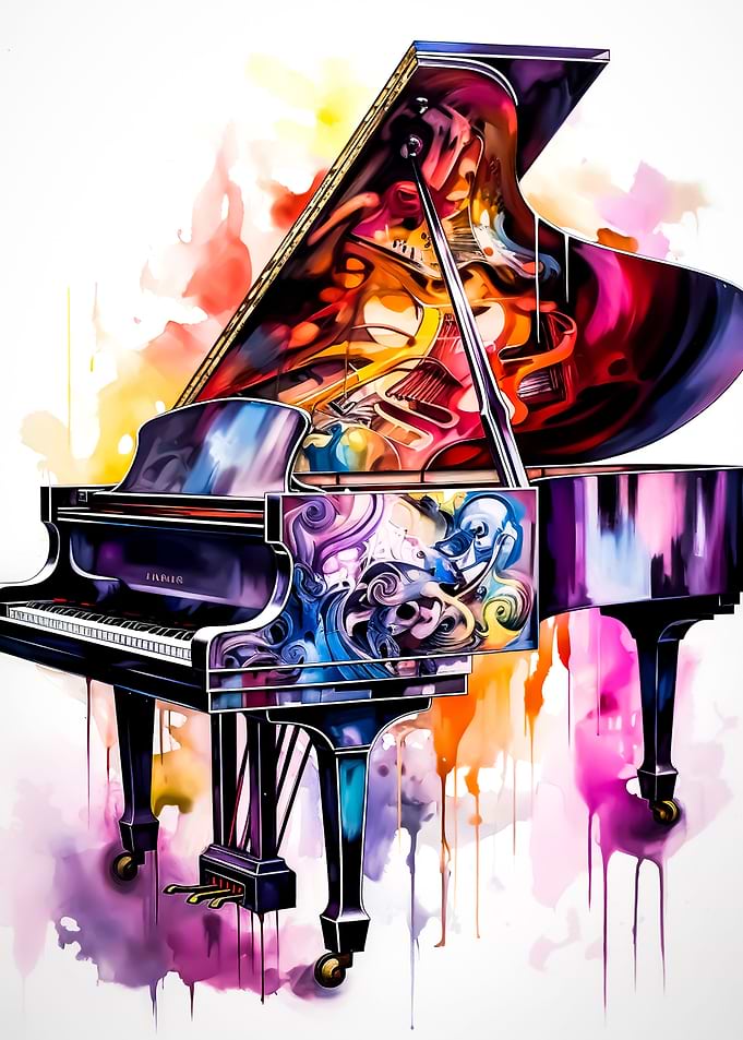 Piano Colorful