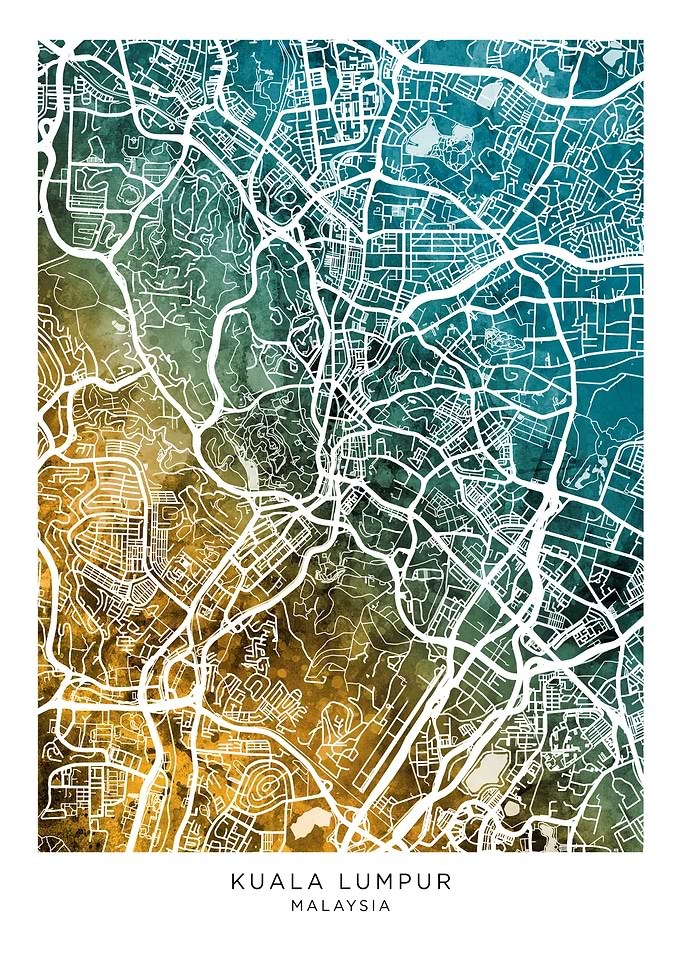 Kuala Lumpur Malaysia Map